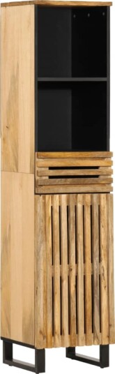 Skjenk 38x34x160 cm grovt heltre mangotre
