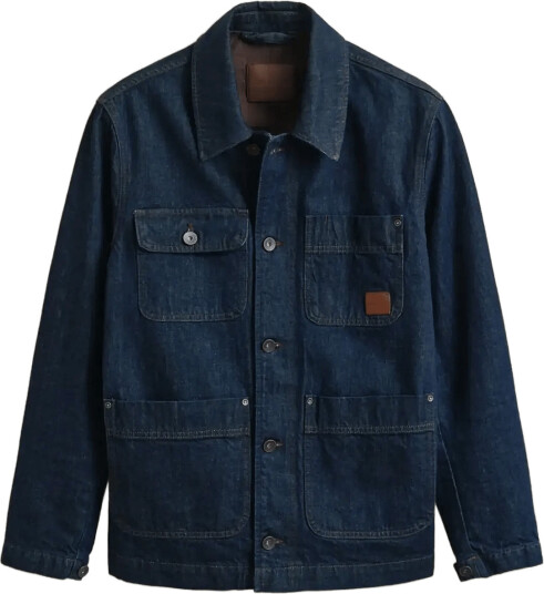 Gant Indigo Work Jacket Blue XXL Gant Indigo Work Jacket Blue XXL
