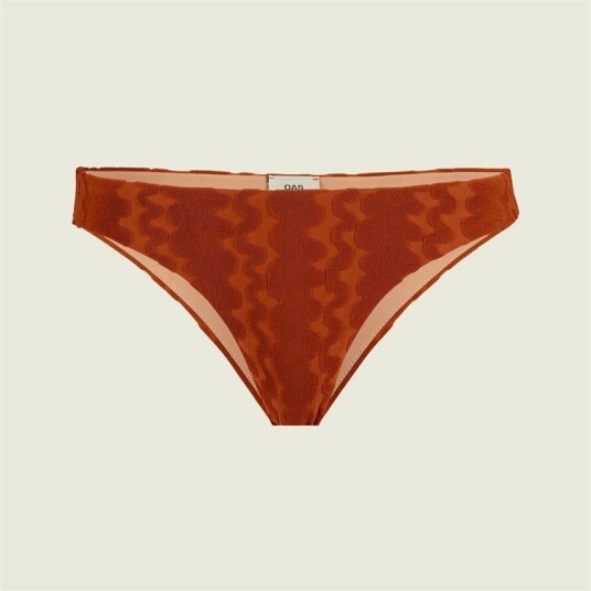 OAS Company Scribble Solis Bikini Bottom - Terracotta Orange S