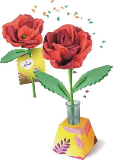 Clementoni Lag Din Egen Blomst Leke Rose Kreativsett