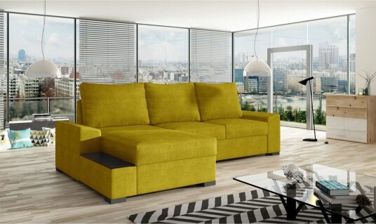 Seksjon Eltap Negro 245x165x90 cm Omega 68 Gul Venstre