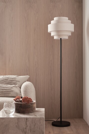Ellos Home   Gulvlampe Miguel   Beige