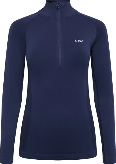 ICANIWILL Define Seamless 1/2 Zip W MIDNIGHT BLUE S