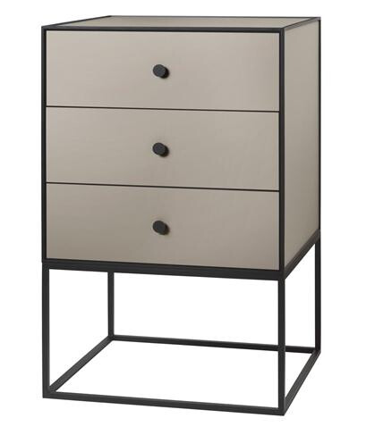 Audo Frame 49 Sidebord med 3 Skuffer Sand