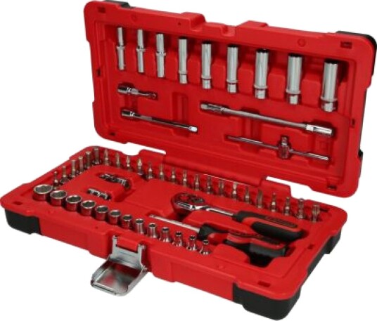 Ks Tools 958.0654 Støpselsett 1/4" 54 Hoder Kromvanadiumstål 1,89 Kg
