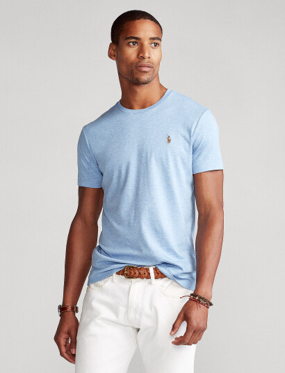 Polo Ralph Lauren Custom Slim Fit Soft Cotton T Shirt   Blue   XS