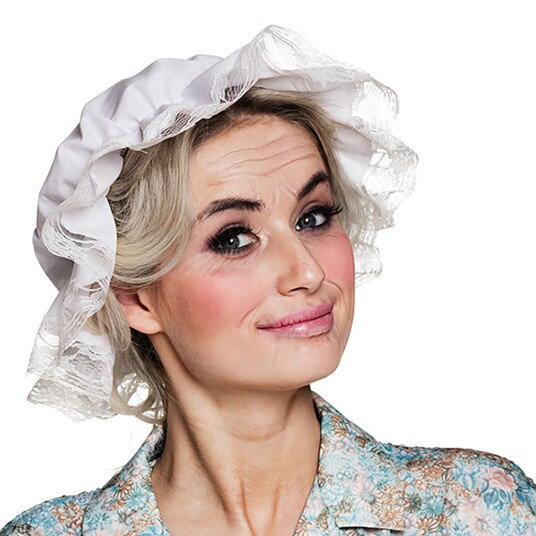 Boland Party Partners Mormors Hatt Hvit - One size