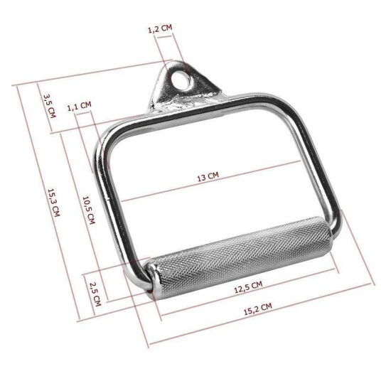 Gorilla Sports Enhands Kabelhandtag Kort - 15 cm Gorilla Sports Enhands Kabelhandtag Kort - 15 cm