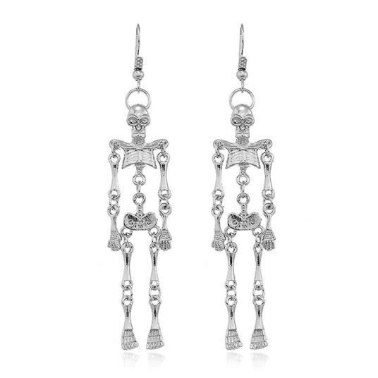 Novoka Silver Skull Halloween Øredobber Novoka Silver Skull Halloween Øredobber