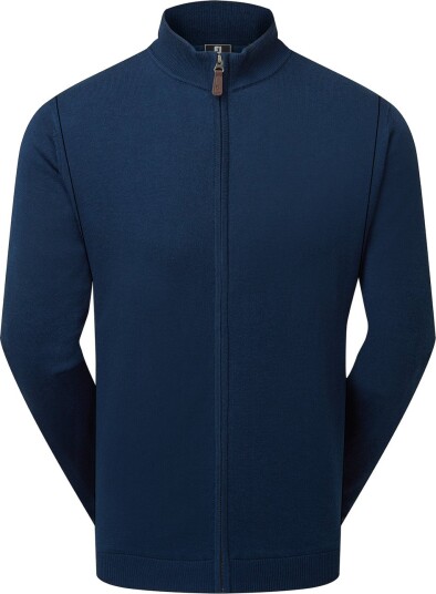 FootJoy Drirelease Full Zip Lined Sweater Blå Golfgenser herre Navy Small