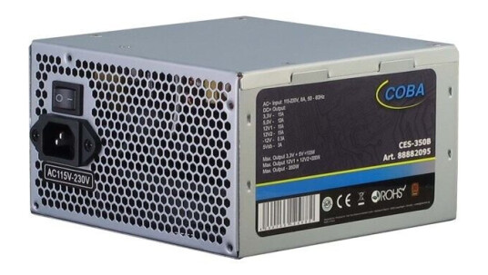 Inter-Tech Coba CES-350B Strømforsyning (PSU) - 350 Watt - 120 mm - 80 Plus Bronze sertifisert