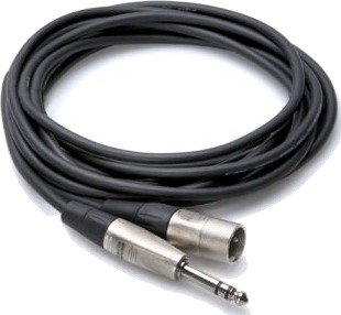 Hosa Technology Hsx-005 6.35Mm Trs Hankjønn Xlr 3-Pin Hankjønn 1,525 M Sort