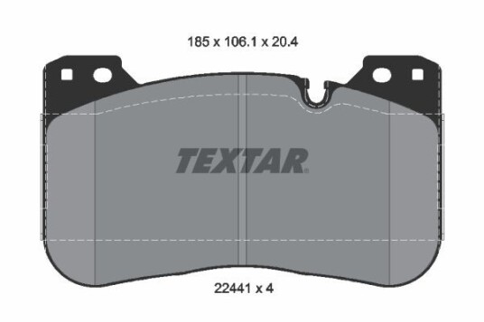 Bremseklosser TEXTAR 2244101 Bremseklosser TEXTAR 2244101