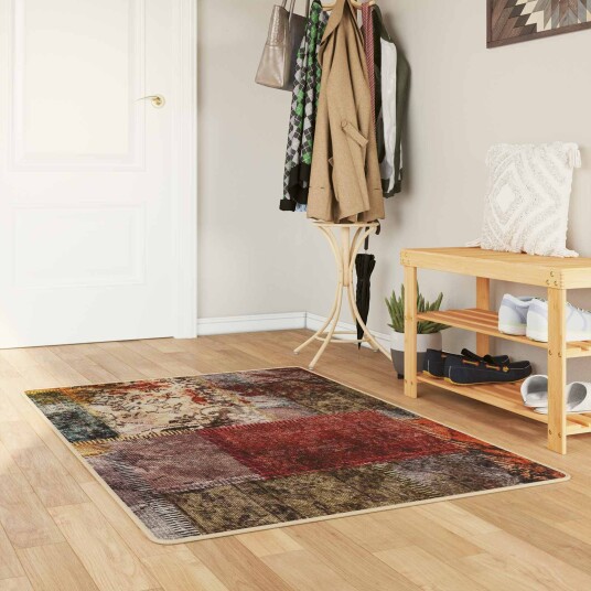 Teppe Runner MARSA Flerfarget 100 x 150 cm Polyester og PVC Teppe Runner MARSA Flerfarget 100 x 150 cm Polyester og PVC