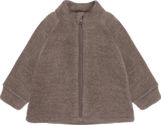 CeLaVi Jacket W/Zipper Soft Wool Brown 100 CeLaVi Jacket W/Zipper Soft Wool Brown 100