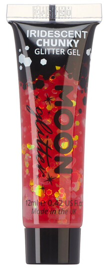 Buttericks Leco AB Moon Creations Iridescent Chunky Glitter Gel - Cherry