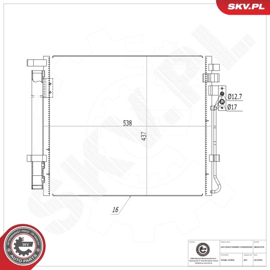 Kondensator ESEN SKV 86SKV374