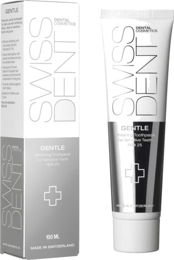 SwissDent Tannbleking Tannkrem Gentle Whitening 100 ml.