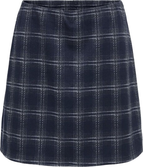 JDY Jdyfilukka Check Short Skirt Jrs Navy S