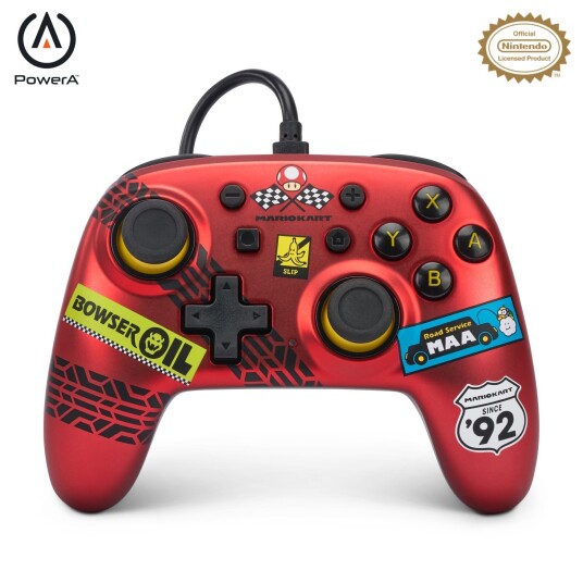 PowerA Nano Wired Controller for Nintendo Switch - Mario Kart: Racer Red PowerA Nano Wired Controller for Nintendo Switch - Mario Kart: Racer Red