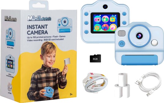 Minilens Instant Camera Blå