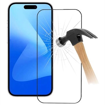 iPhone 15 9D Full Dekning Beskyttelsesglass Svart Kant
