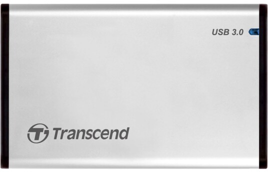 Transcend TS0GSJ25S3 2.5" Eksternt harddiskkabinett USB 3.0 Aluminium Transcend TS0GSJ25S3 2.5" Eksternt harddiskkabinett USB 3.0 Aluminium