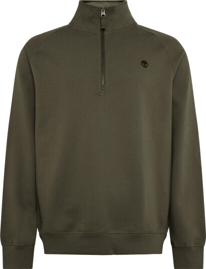 Timberland Tree Embroidered Logo 1/4 Zip Lb Sweatsh - Khaki green - XL