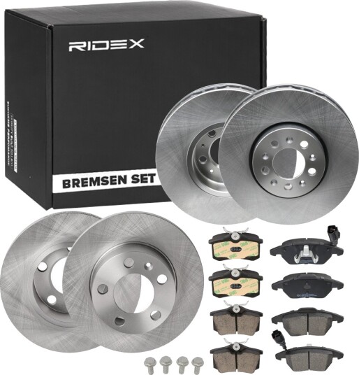 Bremseskiver og klosser RIDEX 3405B1666