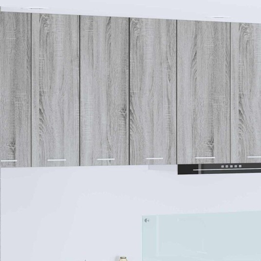  Hengende skap Riga 2 pcs Grå Sonoma og hvit 30 x 31 x 80 cm