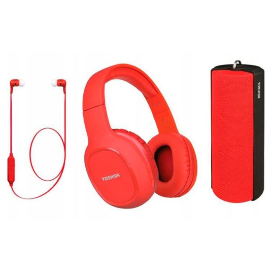 Hodetelefoner Toshiba Triple Pack Hsp-3P19-Ii Rød