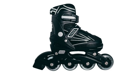 Outsiders - Adjustable Kids Inline Rollerblades - Black/Grey size: 31-34