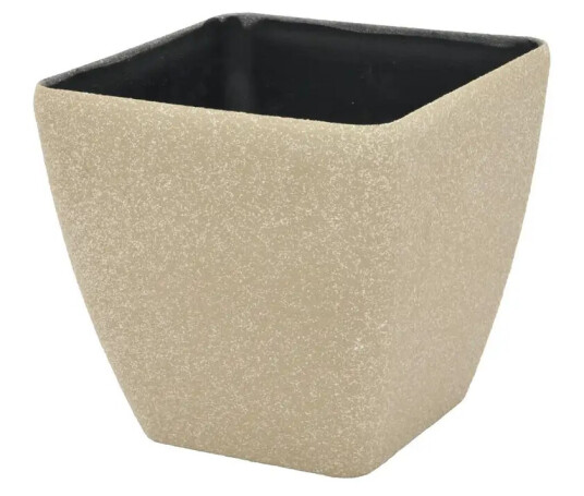 Europalms Deco Cachepot Stona-41 Rectangular,Beige