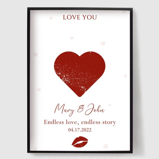 Namly Design Personalisert Plakat Tilpasset Valentinsdag Plakat POSTERTX9S2T Namly Design Personalisert Plakat Tilpasset Valentinsdag Plakat POSTERTX9S2T