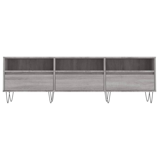 vidaXL TV-benk grå sonoma 150x30x44,5 cm konstruert tre 8720845875091