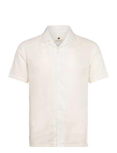 Anerkjendt Akleon Structure S/S Shirt 3 - Cream - XL