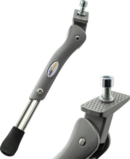 Atran Velo Sentral Støtte Stylo Justerbar 24"-28" E-Bike Skrue 25 Mm Sølv