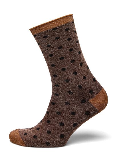 mp Denmark Donna Glitter Socks - Brown - 40/42