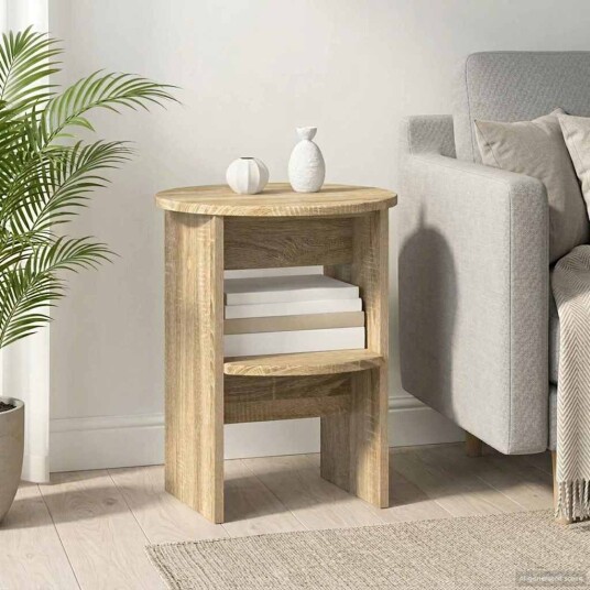 Sideskap Sonoma eik Ø40 x 50 cm Konstruert tre