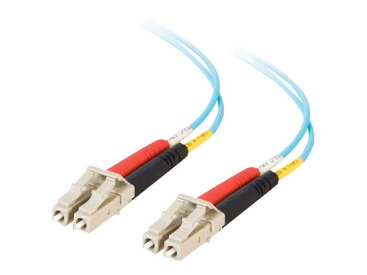 C2G LC-LC 10Gb 50/125 OM3 Duplex Multimode PVC Fiber Optic Cable (LSZH) - nettverkskabel - 10 m - akvamarin