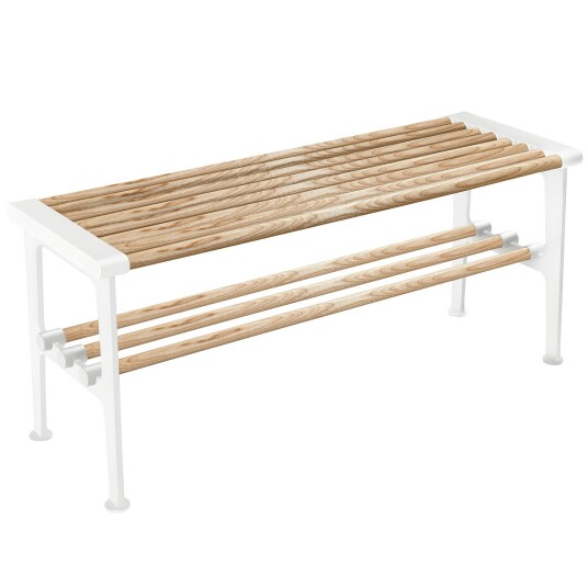 Essem Design Nostalgi Benk 100 cm Ask / Hvit Essem Design Nostalgi Benk 100 cm Ask / Hvit