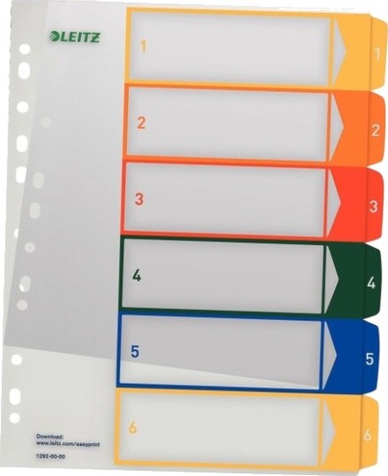 Leitz Pc Printable Index 6 Kort Indekskort