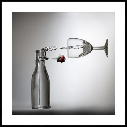 Pouring Poster Plakat / 40x40cm