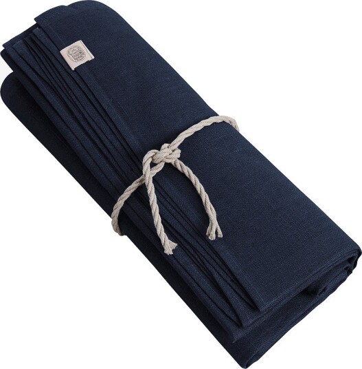 Lovely Linen Duk Classic i manglet lin Blå Lovely Linen Duk Classic i manglet lin Blå