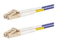 Lanview - Patchkabel - LC/UPC multimodus (hann) til LC/UPC multimodus (hann) - 2 m. - 2 mm - fiberoptikk - dupleks - 50 / 125 my - OM4 - halogenfri - liten