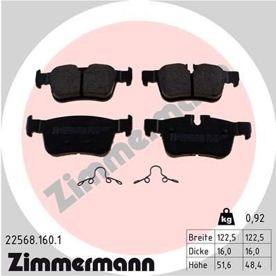 Bremseklosser ZIMMERMANN 22568.160.1
