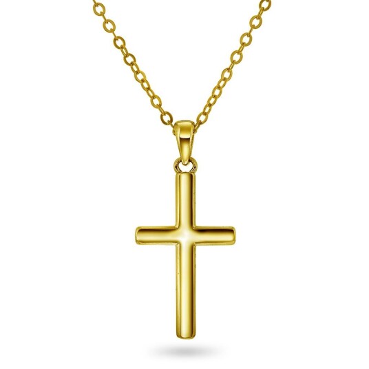 Pan Jewelry Smykke i 925 forgylt sølv med kors