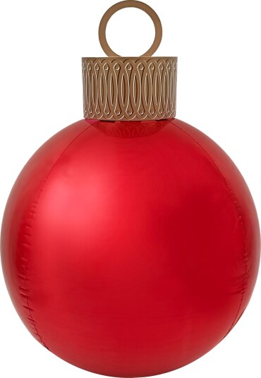 Riethmüller Folieballong Orbz XL Rød Julekule 4040401