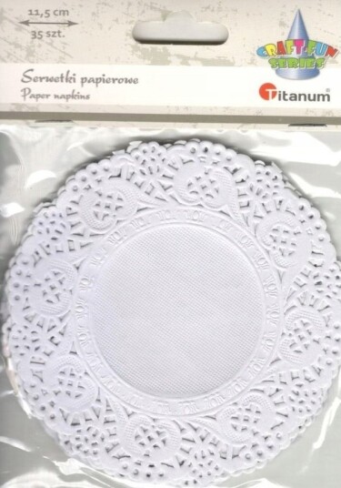 Titanum Papirservietter Runde 11,5 Cm Hvite 35 Stk Titanum Papirservietter Runde 11,5 Cm Hvite 35 Stk