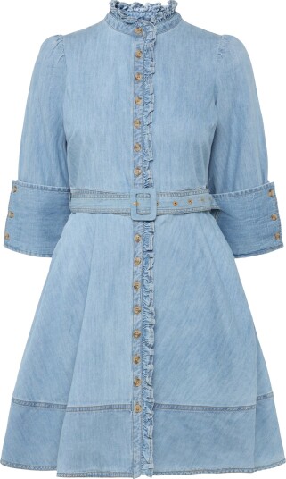 by Ti Mo Denim Mini Dress Blue XL